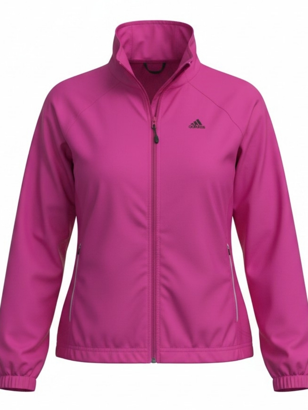 adidas Women's Magenta Full-Zip Bomber Jacket Size L